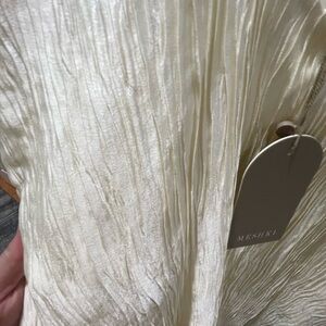 Meshki Theia Plisse Maxi Dress - Ivory